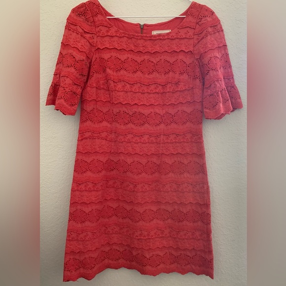 Moulinette Soeurs Dresses & Skirts - anthropologie moulinette‎ soeurs dress Size 0 Red Crochet